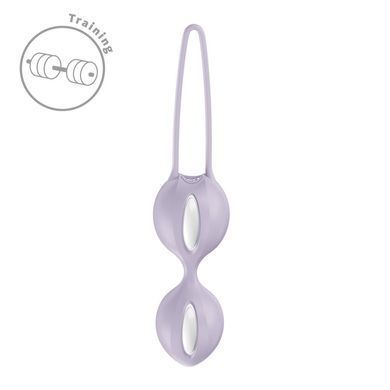 Вагінальні кульки Fun Factory SMARTBALLS DUO Purple, 2 шт, діаметр 3,2 та 3,6 см SX3669 фото