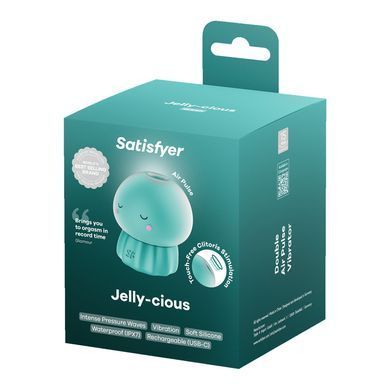 Вакуумний кліторальний стимулятор Satisfyer Jelly-cious Green SX3545 фото