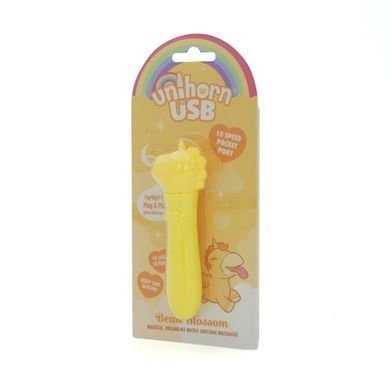 Вібратор-єдиноріжка Unihorn USB Bullet &ndash; Bean Blossom, віброкуля, USB-зарядка, 10 режимів SX2857 фото