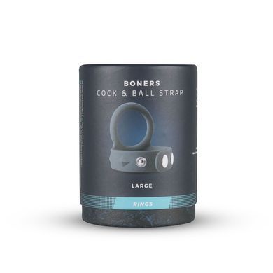 Подвійне ерекційне кільце Boners Cock & Ball Strap L, регулювання діаметра, 3,5&ndash;6 см SO8858 фото