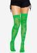 Панчохи з малюнком Leg Avenue 420 Net thigh highs Green SO9160 фото 1