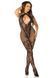 Бодістокінг Leg Avenue Seamless Net and Lace Lingerie Jumpsuit One Size, Black SX1757 фото 4