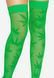 Панчохи з малюнком Leg Avenue 420 Net thigh highs Green SO9160 фото 5