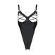 Боді з екошкіри Passion CELINE BODY 6XL/7XL black, з доступом, відкритий SO7060 фото 3