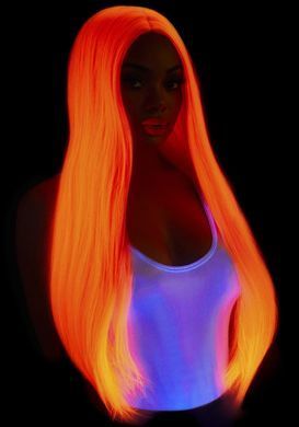 Перука Leg Avenue 33&Prime; Long straight center part wig neon pink SO8590 фото