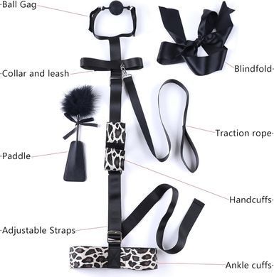 БДСМ-набір LOCKINK YEAHWOW Armbinder Restraint Set Black SX2843 фото