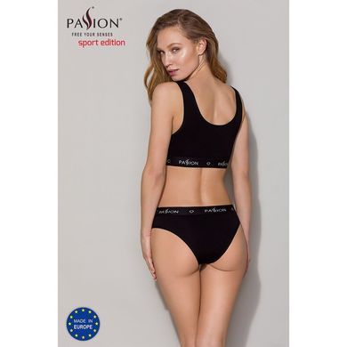 Спортивний топ з широкою гумкою Passion PS004 TOP S, black SO4221 фото