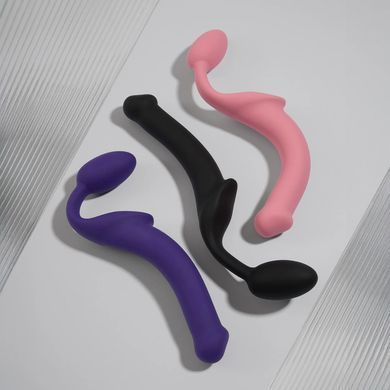 Безремінний страпон Strap-On-Me Rose M, повністю регульований, діаметр 3,3 см SX2568 фото