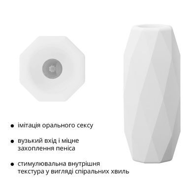 Мастурбатор Otouch DECOR 1-E, ефект всмоктування, пружні зубчики SO9378 фото