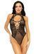 Leg Avenue Net and lace halter bodysuit OS Black SO7898 фото 3
