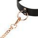 Нашийник з повідцем Rosy Gold - Collar with Leash - Black SX1199 фото 6
