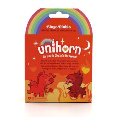 Вібратор-єдиноріжка Unihorn &ndash; Blaze Diablo, пестливий роздвоєний язичок SX2858 фото