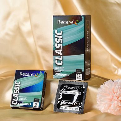 Презервативи Holographic Recare Classic Condoms 12 шт, класичні SX3334 фото