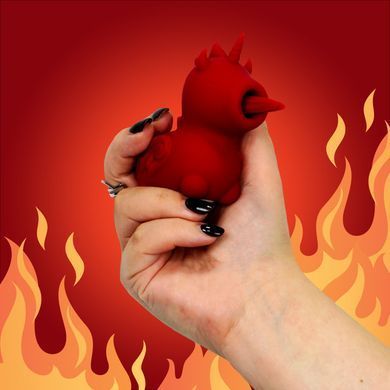 Вібратор-єдиноріжка Unihorn &ndash; Blaze Diablo, пестливий роздвоєний язичок SX2858 фото