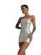 Мінісукня D&A, M, white, nylon-lycra відкриті плечі з блискавкою на всю довжину SX1241 фото 2
