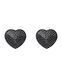 Накладки-серця на соски зі стразами Obsessive A750 nipple covers, чорні SO7193 фото 3