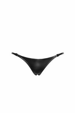 Трусики-стрінги Noir Handmade P012 Wild, L, під латекс, крокодиловий принт, застібки з боків SX0341 фото