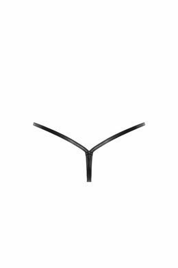 Трусики-стрінги Noir Handmade P012 Wild, L, під латекс, крокодиловий принт, застібки з боків SX0341 фото