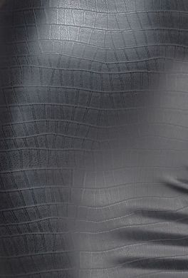 Трусики-стрінги Noir Handmade P012 Wild, L, під латекс, крокодиловий принт, застібки з боків SX0341 фото