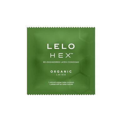 Презервативи LELO HEX Condoms Organic 12 Pack, тонкі та суперміцні SX3043 фото