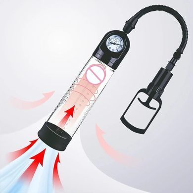 Вакуумна помпа Men Powerup зі стрілковим манометром і ручним насосом SO8704 фото