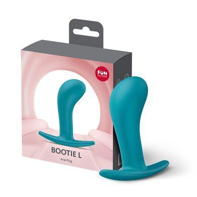Анальна пробка Fun Factory BOOTIE L Aquamarine, діаметр 3,8 см, тонкий обмежувач SX3667 фото