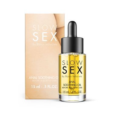 Заспокійлива олія для анального сексу Bijoux Indiscrets Slow Sex Anal Soothing Oil Before & After 15 мл SX3248 фото