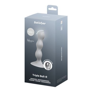 Анальний стимулятор-намистини Satisfyer Triple Ball-R Grey SX3547 фото