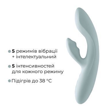 Смарт вібратор-кролик Svakom Chika, 2 незалежні мотори, підігрів до 38 &deg;C SO9851 фото