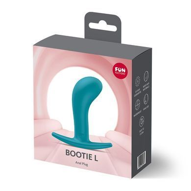 Анальна пробка Fun Factory BOOTIE L Aquamarine, діаметр 3,8 см, тонкий обмежувач SX3667 фото