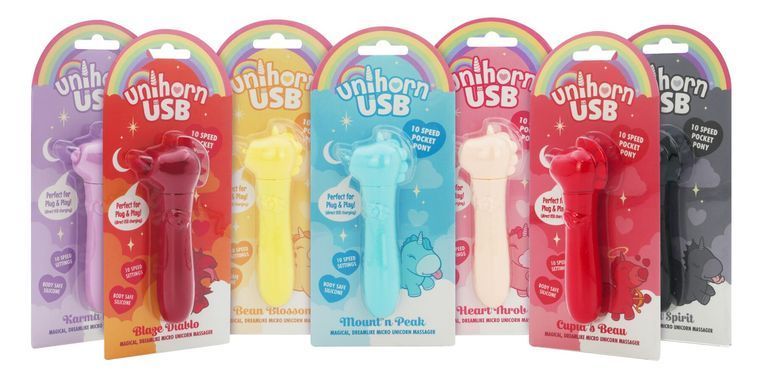 Вібратор-єдиноріжка Unihorn USB Bullet &ndash; Blaze Diablo віброкуля, USB-зарядка, 10 режимів SX2859 фото