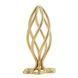 Металева анальна пробка LOCKINK SEVANDA Hollow Spiral Golden, S, золотиста, діаметр 2,6 см SX0882 фото 1