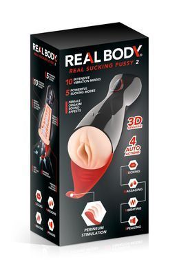 Мастурбатор-вагіна Real Body &mdash; Real Sucking Pussy 2 (м'яте паковання!!!) SO8692-R фото