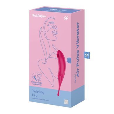 Вібратор для клітора з вакуумною стимуляцією Satisfyer Twirling Pro Red SO7802 фото