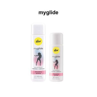 Збуджувальний лубикант на водній основі pjur myglide 30 мл, із женьшенем, тепло+поколювання PJ10550 фото