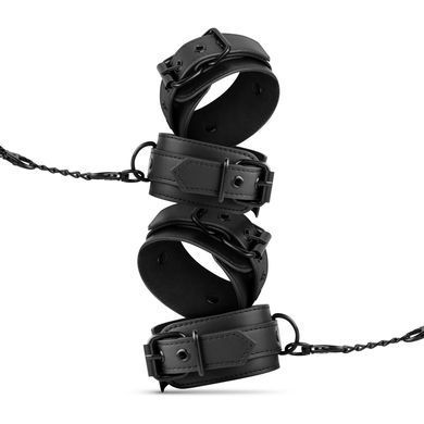 Набір БДСМ Bedroom Fantasies: Kinky Bondage Set 5-piece, наручники, поножі, пов&rsquo;язка, флогер, свічки SO8813 фото