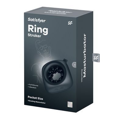Мастурбатор Satisfyer Ring Stroker, 12 режимів вібрації, універсальний, компактний SX0565 фото