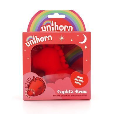 Вібратор-єдиноріжка Unihorn &ndash; Cupid's Beau, масажувальний язичок-сердечко SX2860 фото
