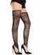 Панчохи Leg Avenue Floral Net Toe Loop Footless Thigh Highs One Size SX2763 фото 3