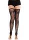Панчохи Leg Avenue Floral Net Toe Loop Footless Thigh Highs One Size SX2763 фото 4