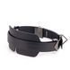 Маска на очі LOCKINK Blindfold Kit, чорна, натуральна шкіра, регульований обсяг SX0833 фото 4
