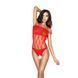 Бодістокінг Passion BS035 red, боді, імітація топа і трусиків PBS035R фото 1