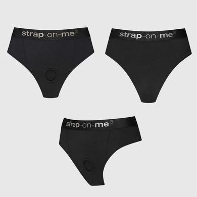 Трусики з фіксацією дилдо Strap-On-Me Harness Lingerie Idole - XS - Black SX3522 фото