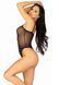 Еротичне боді Leg Avenue Cami bodysuit with thong Black S/M, на бретелях SO9166 фото 3