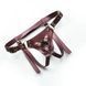 Трусики для страпона Strap-On-Me Harness Generous Aubergine, One Size, штучна шкіра, регульовані ремені, змінні кріплення для дилд SX0674 фото 6