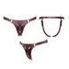 Трусики для страпона Strap-On-Me Harness Generous Aubergine, One Size, штучна шкіра, регульовані ремені, змінні кріплення для дилд SX0674 фото 4