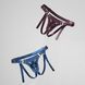 Трусики для страпона Strap-On-Me Harness Generous Aubergine, One Size, штучна шкіра, регульовані ремені, змінні кріплення для дилд SX0674 фото 5