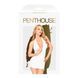 Мінісукня з відкритою спиною та стрінгами Penthouse - Earth-Shaker White L/XL SO7147 фото 3