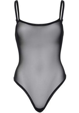Еротичне боді Leg Avenue Cami bodysuit with thong Black M/L, на бретелях SO9167 фото
