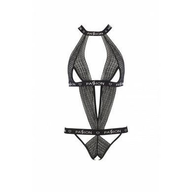 Напівпрозоре боді з вирізами Passion Exclusive Mirajane Body black XXL/XXXL, black PS26406 фото